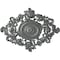 Ekena Millwork Katheryn Ceiling Medallion, Hand-Painted Platinum, 22 1/2"W x 30 3/8"H x 1 1/2"P CM30KTPLS - alternate 1